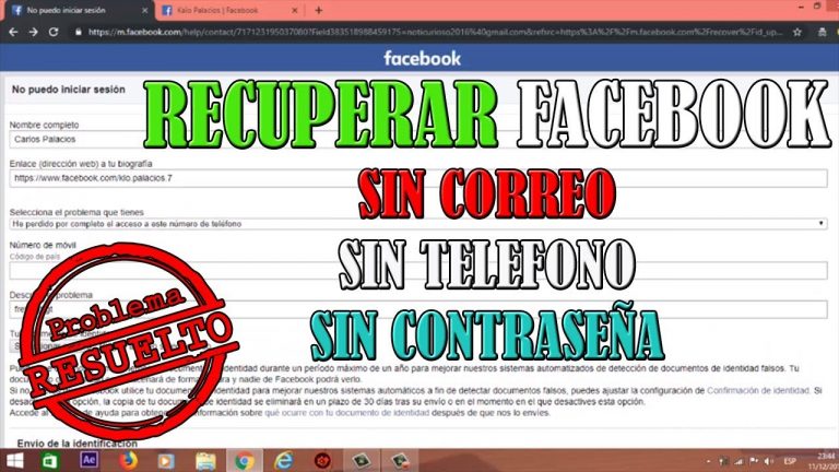 No Recuerdo Mi Contraseña De Facebook